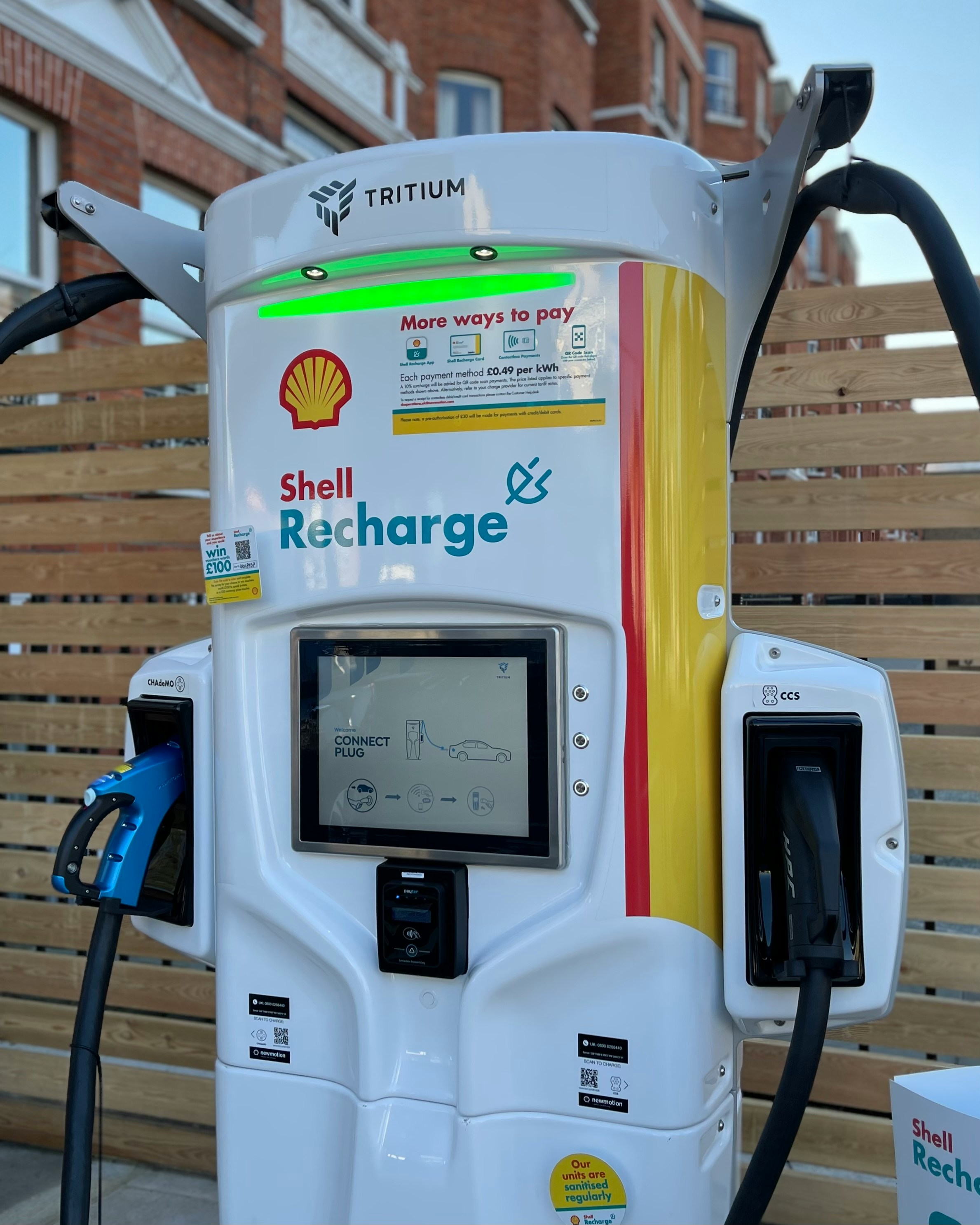 Shell Recharge EV charging station