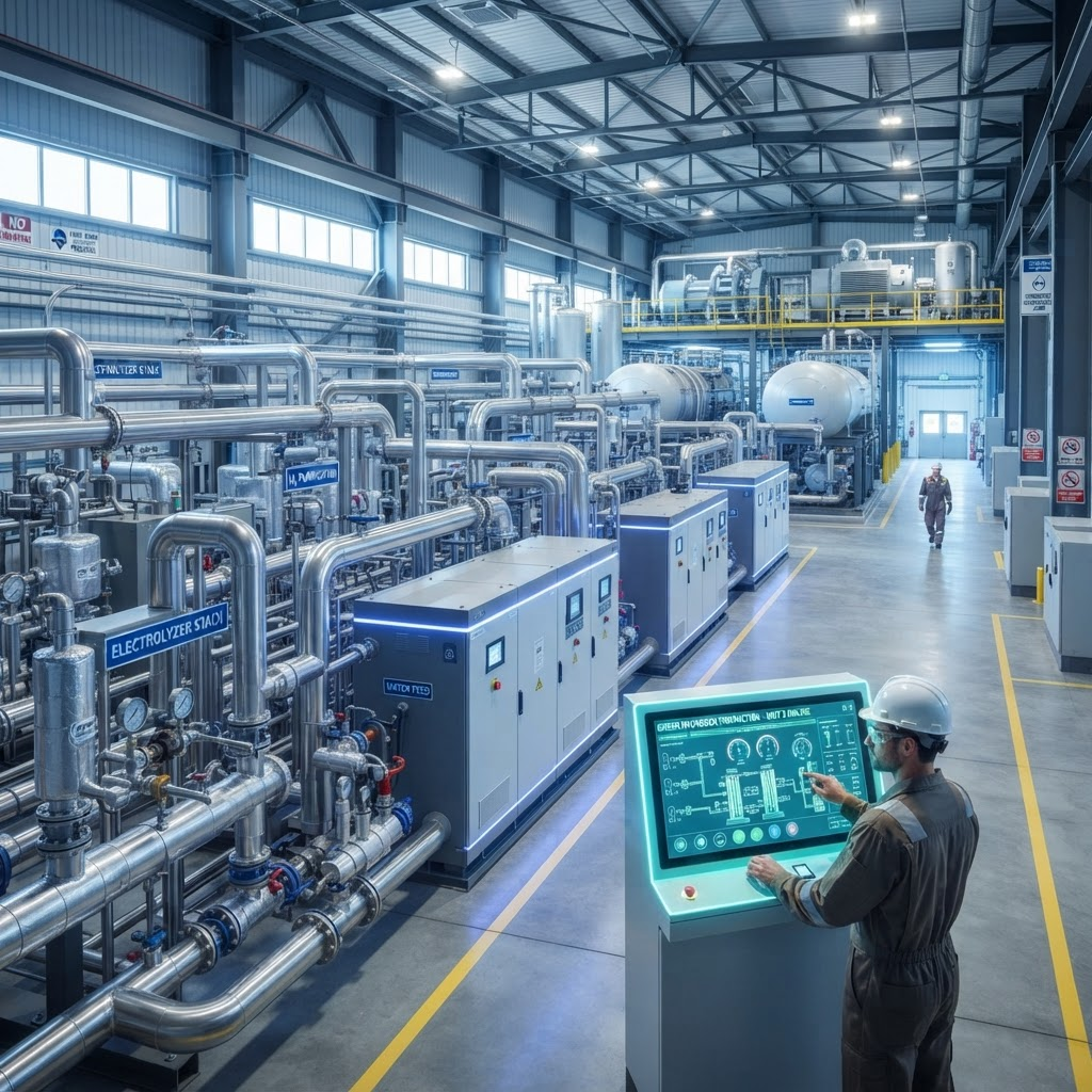 Hydrogen production facility equipment