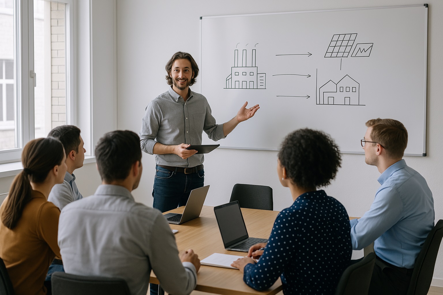 Professional Training & Workshops - Instructor explaining energy concepts to attendees